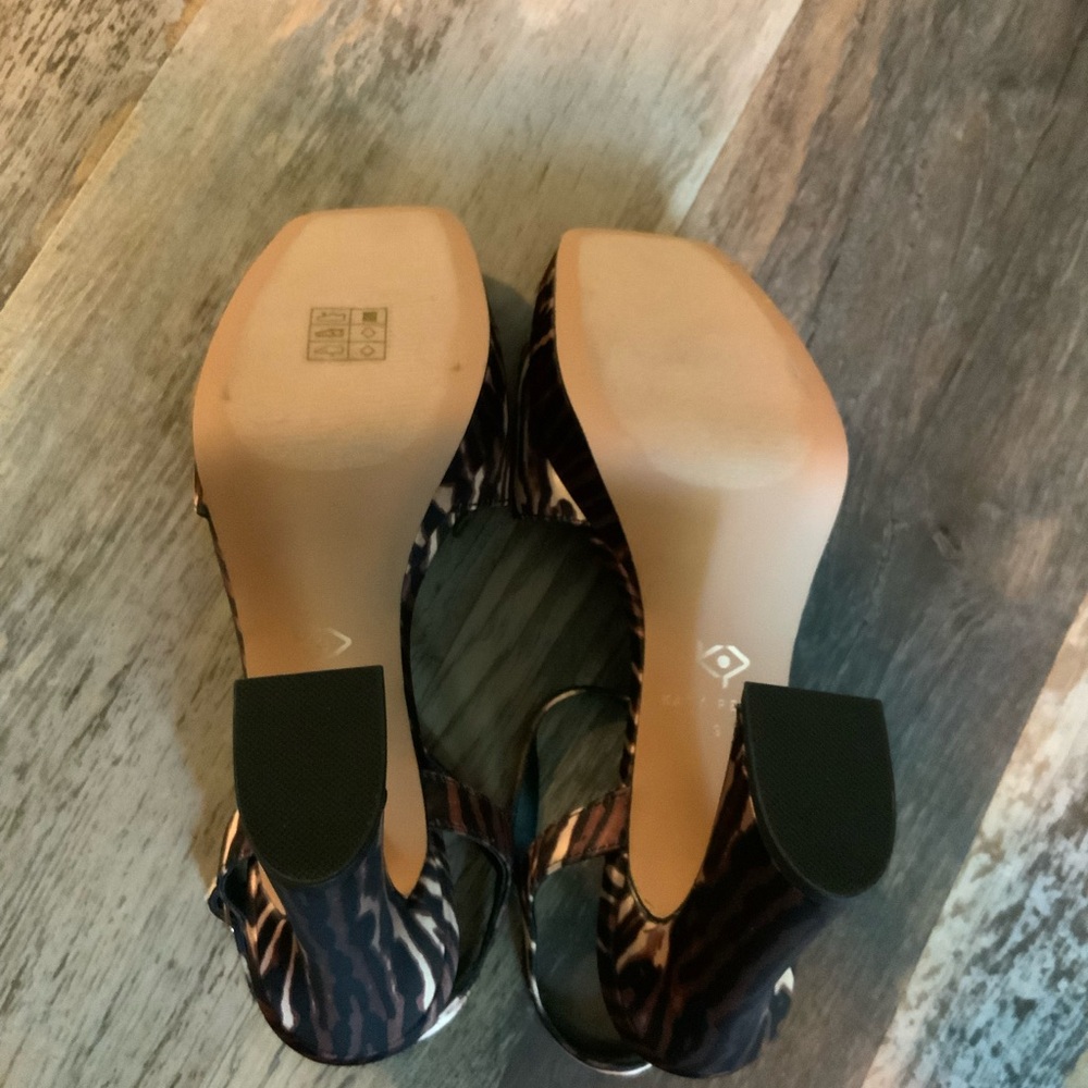 Katy Perry Collections Brown and Black Animal Print Platform Heels Size 9 - Picture 6 of 7